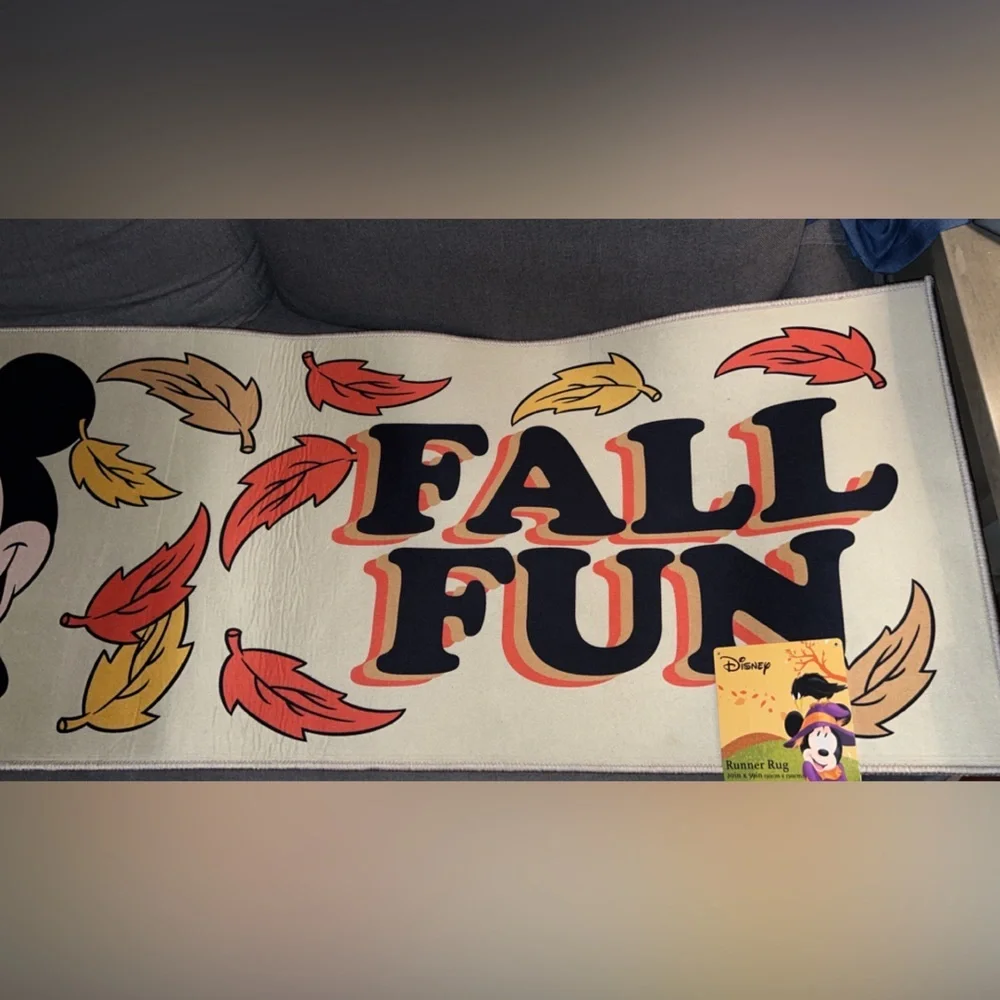 Fall Mickey & Minnie Runner Rug (PLEASE READ DESCRIPTION) - Picture 8 of 8